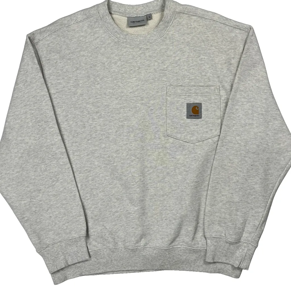 Carhartt Sweatshirt - XL Grey Cotton - Image 4