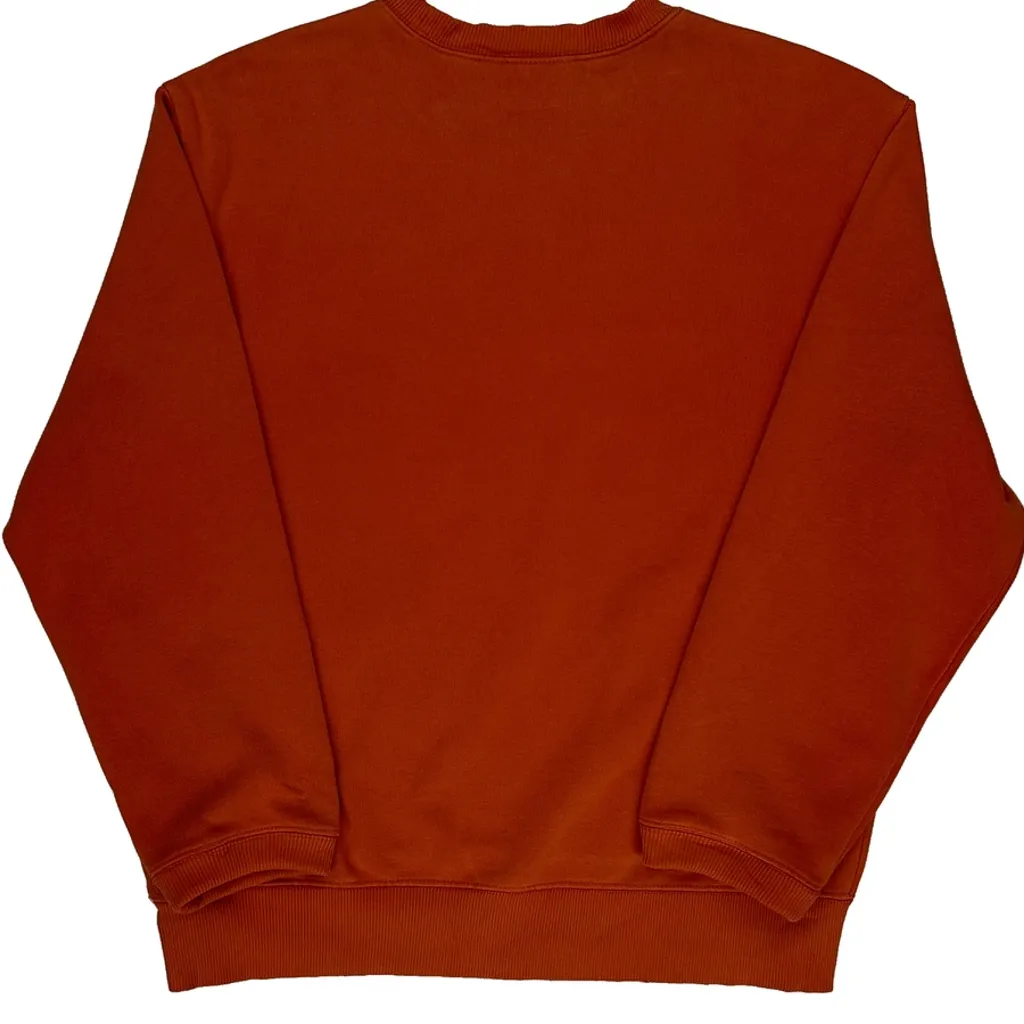Carhartt Spellout Sweatshirt - Small Orange Cotton - Image 7