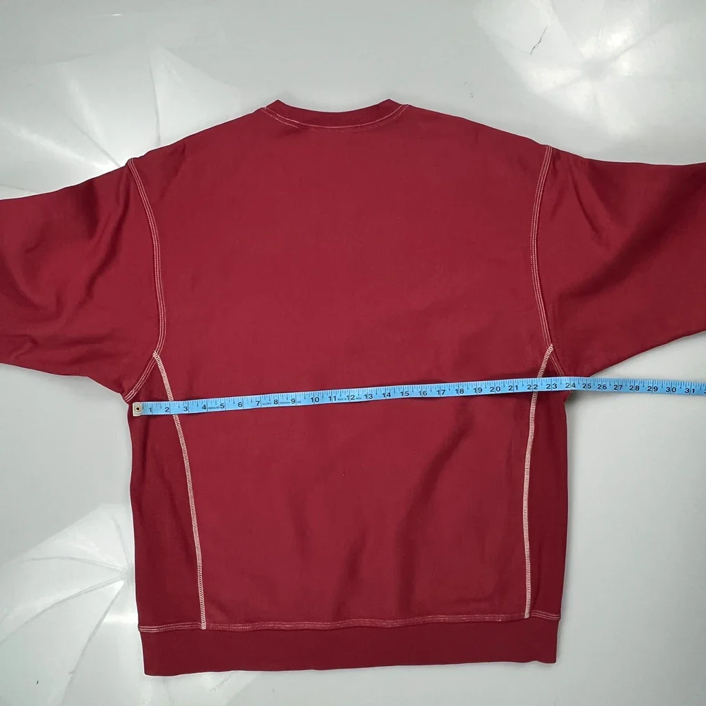Carhartt Sweatshirt - Large Red Cotton - Image 3