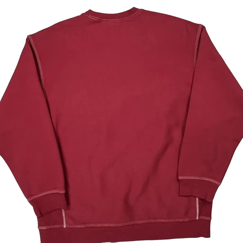Carhartt Sweatshirt - Large Red Cotton - Image 8