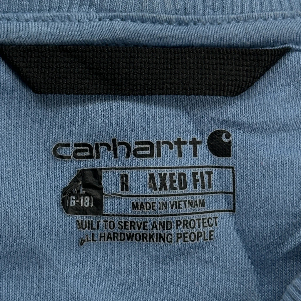 Carhartt Spellout Sweatshirt - XL Blue Cotton - Image 3