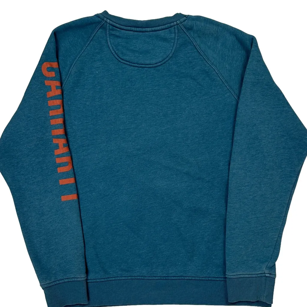 Carhartt Sweatshirt - XL Blue Cotton - Image 7