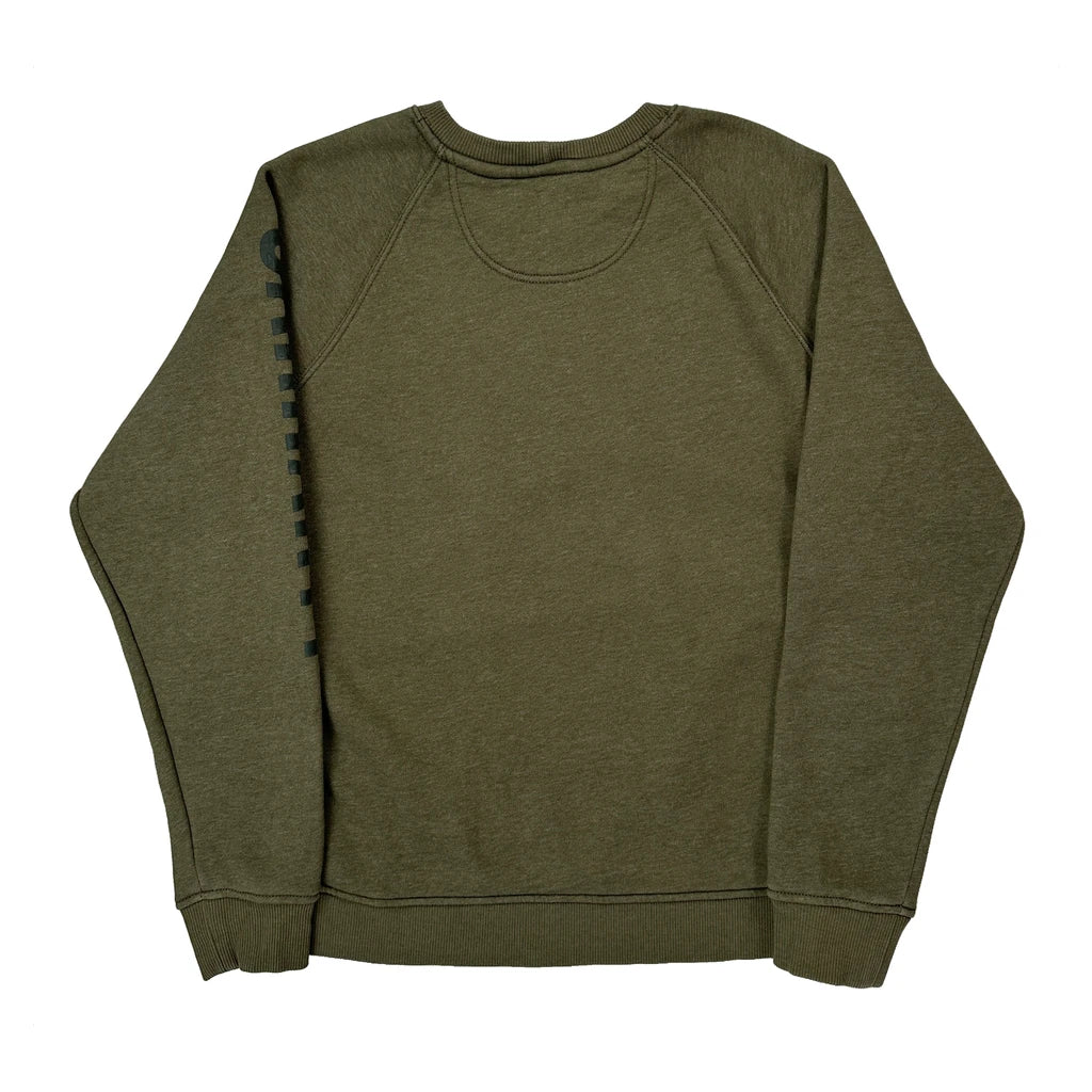 Carhartt Spellout Sweatshirt - XL Green Cotton Blend - Image 2