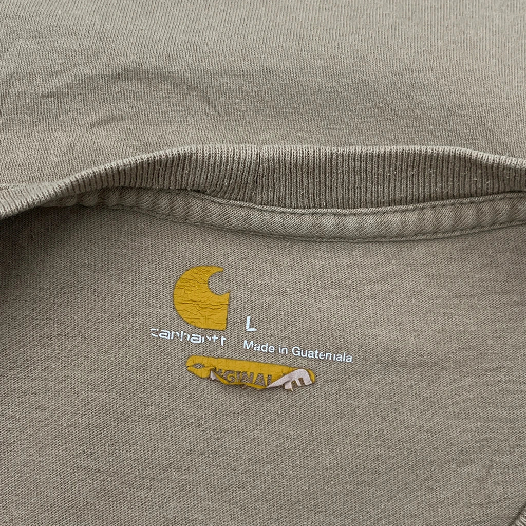 Carhartt T-Shirt - Large Beige Cotton - Image 3