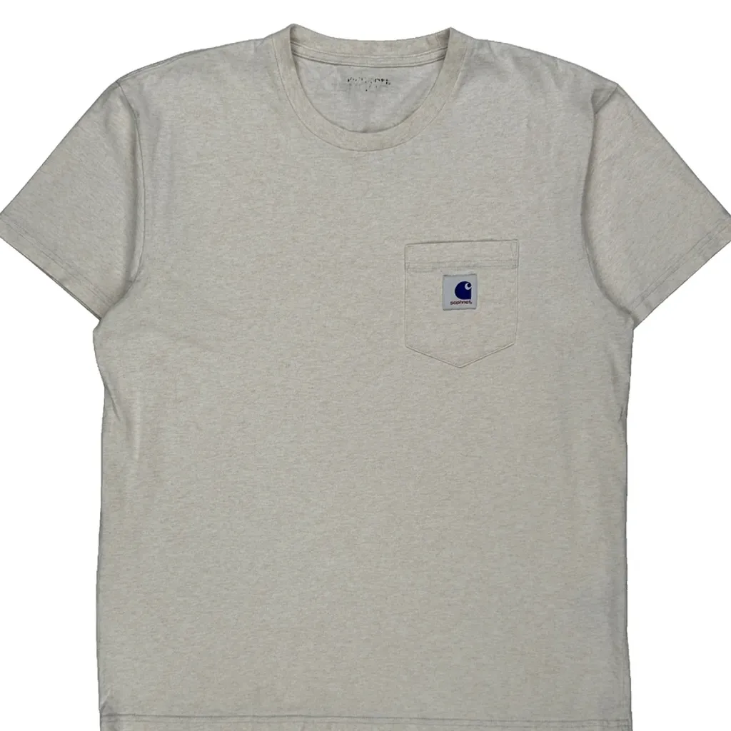 Carhartt T-Shirt - Medium Beige Cotton - Image 4