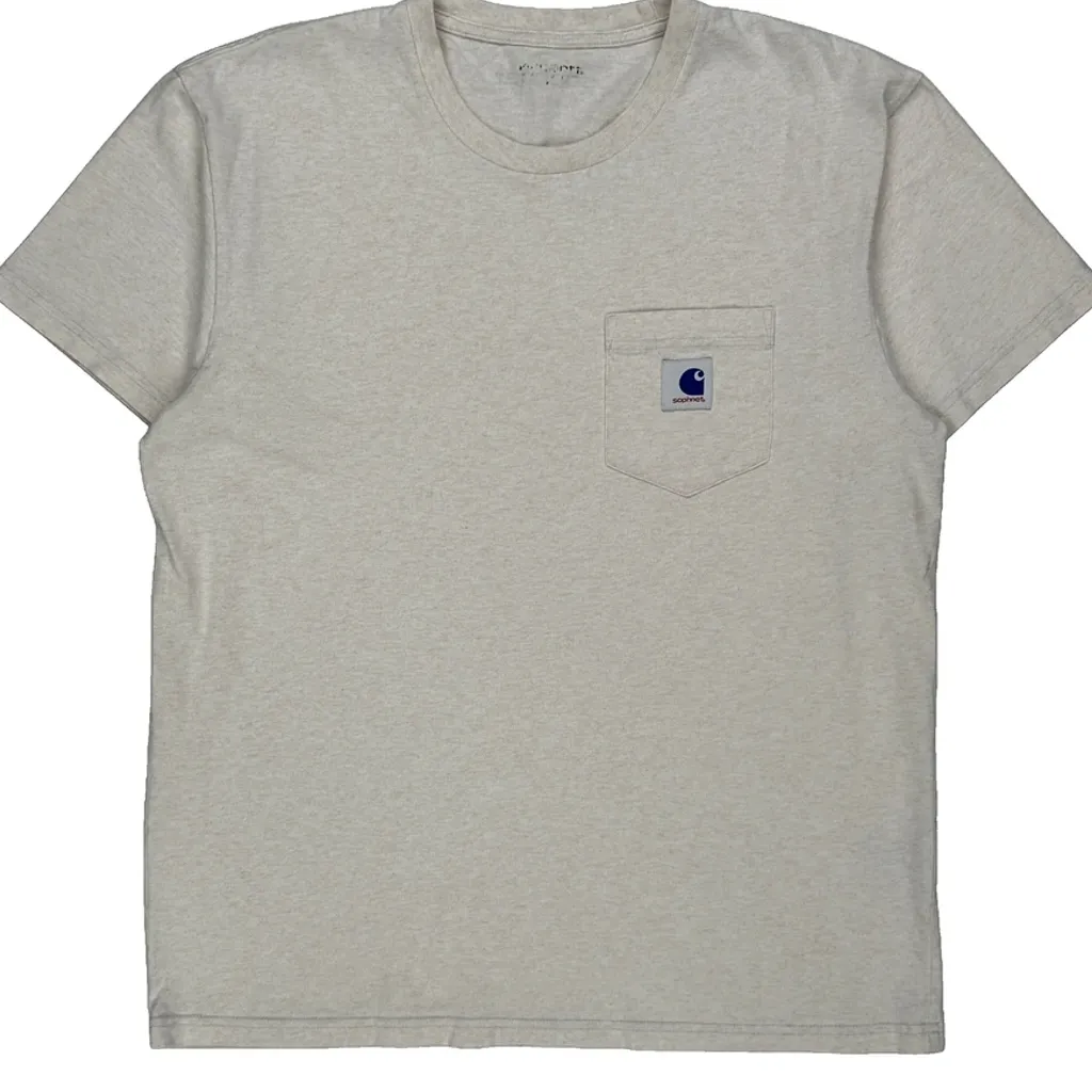 Carhartt T-Shirt - Medium Beige Cotton - Image 5
