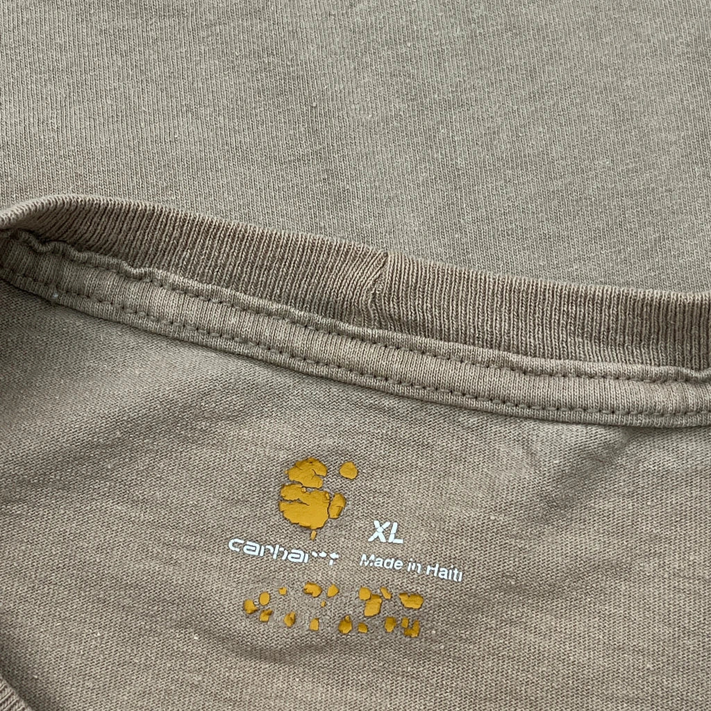 Carhartt T-Shirt - XL Beige Cotton - Image 3