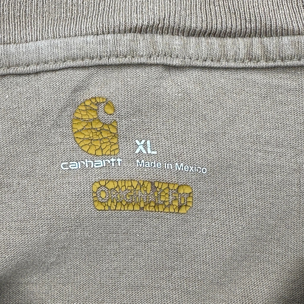 Carhartt T-Shirt - XL Beige Cotton - Image 3