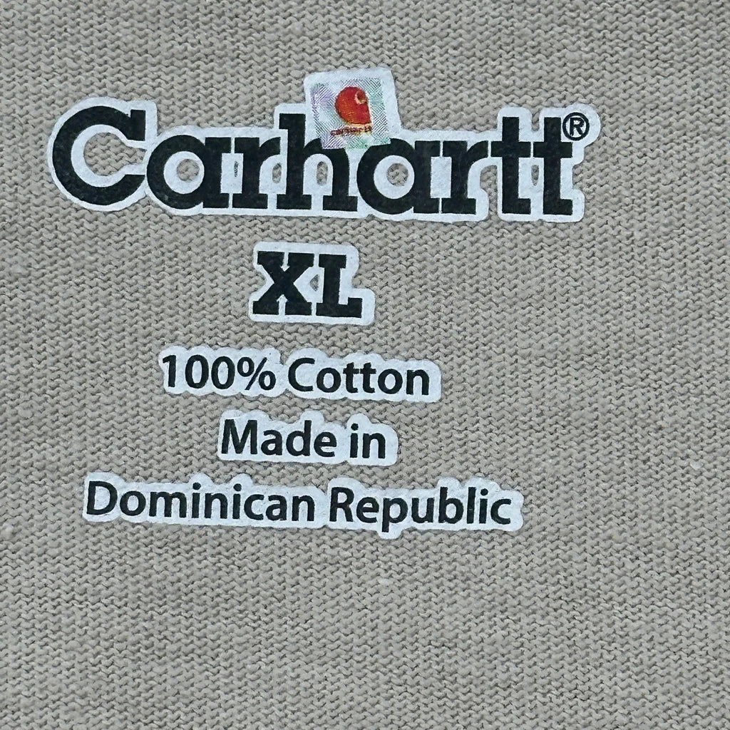 Carhartt T-Shirt - XL Beige Cotton - Image 3