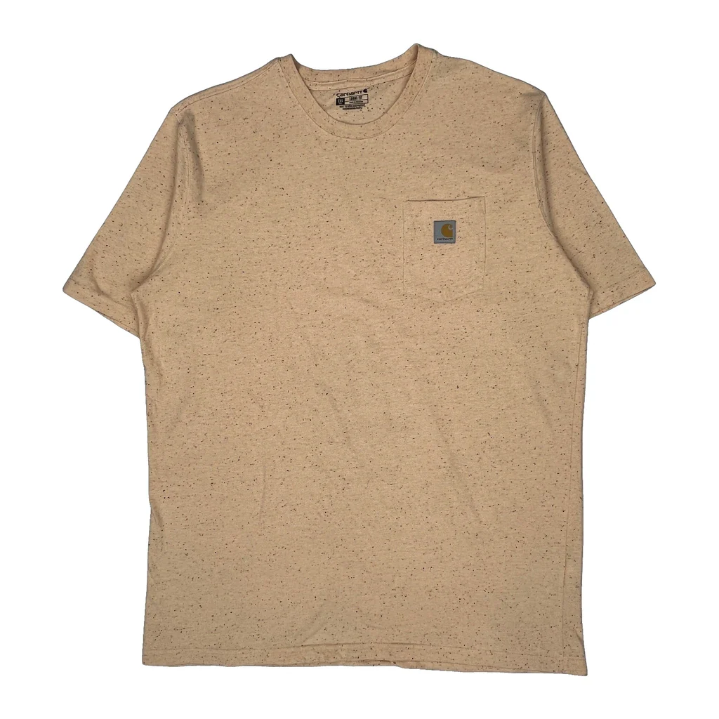 Carhartt Tall T-Shirt - 2XL Beige Cotton