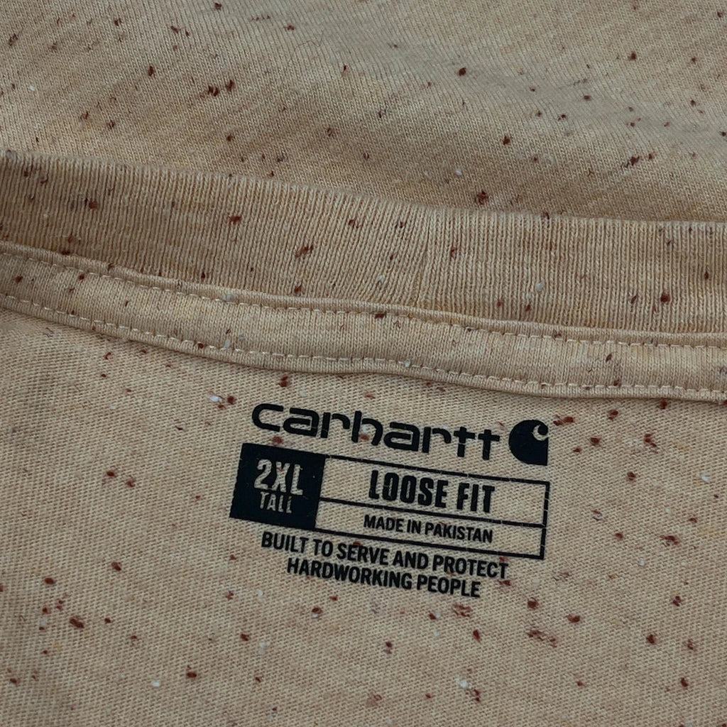 Carhartt Tall T-Shirt - 2XL Beige Cotton - Image 3