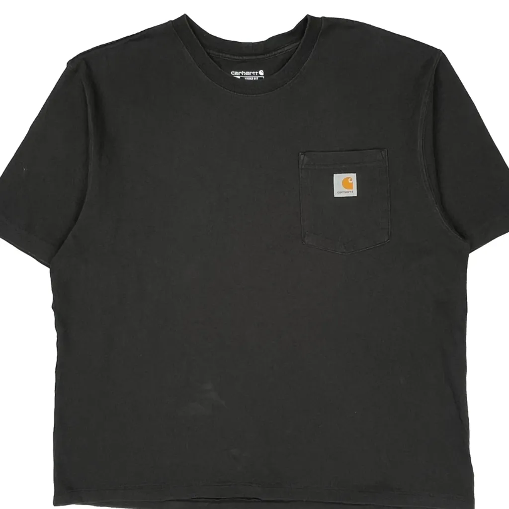 Carhartt T-Shirt - Large Black Cotton - Image 6