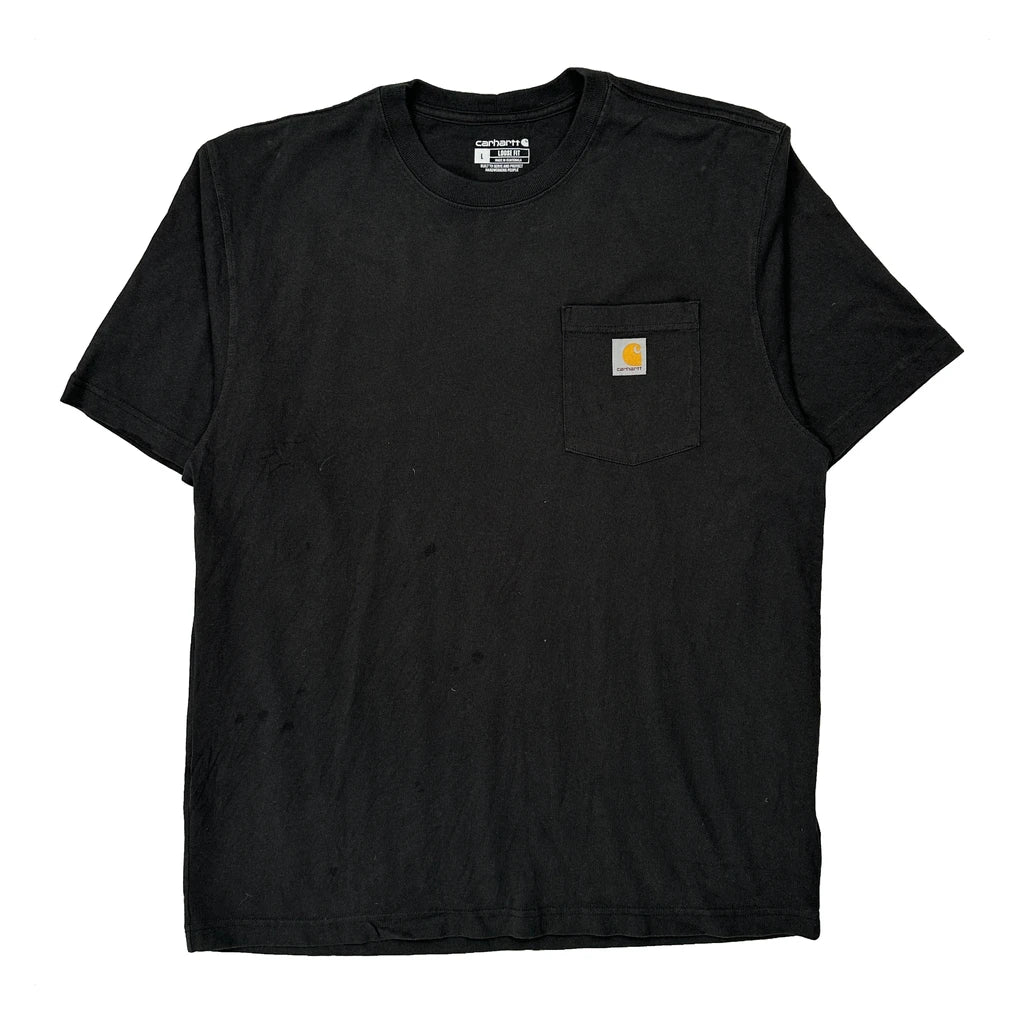 Carhartt T-Shirt - Large Black Cotton