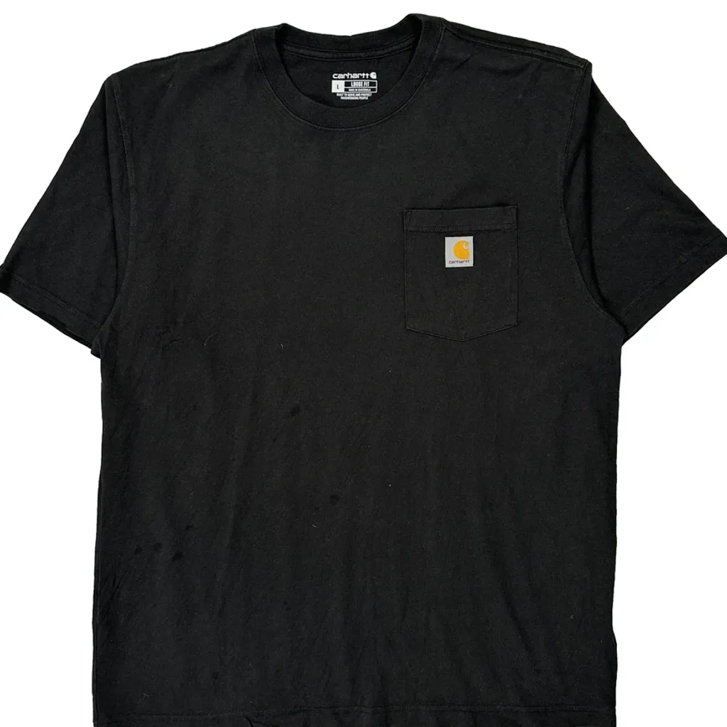 Carhartt T-Shirt - Large Black Cotton - Image 5