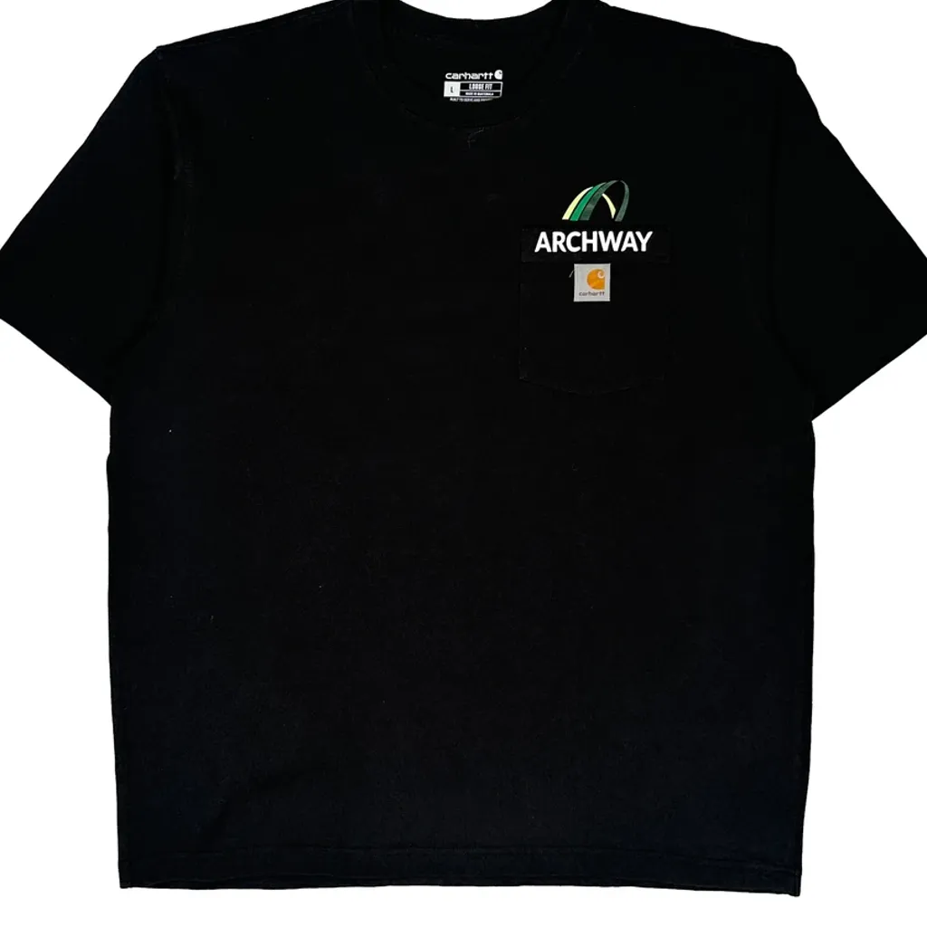 Carhartt T-Shirt - Large Black Cotton - Image 5