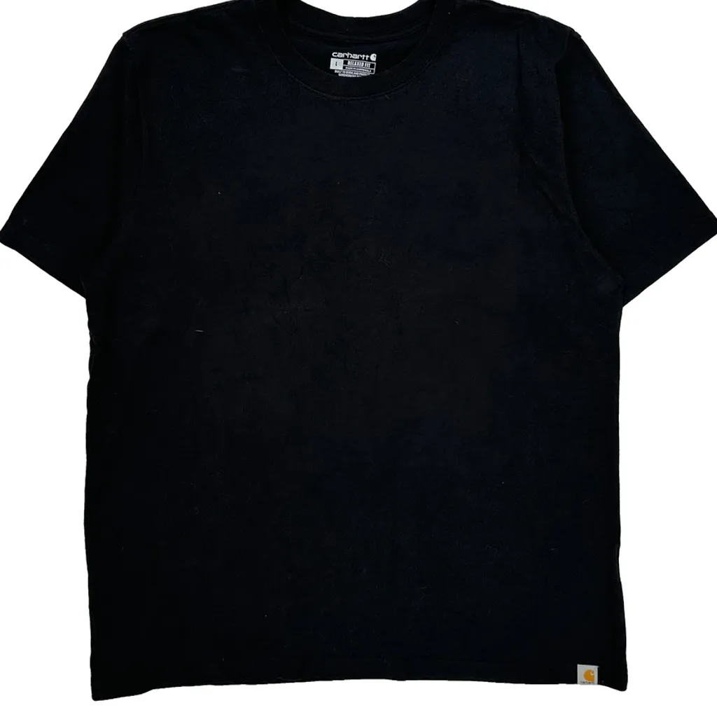 Carhartt T-Shirt - Large Black Cotton - Image 4