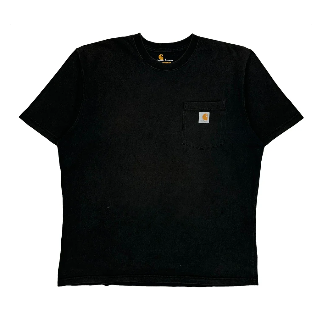 Carhartt T-Shirt - Large Black Cotton