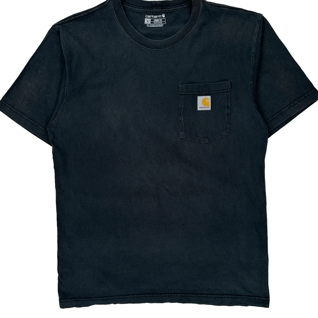 Carhartt T-Shirt - Large Black Cotton - Image 5