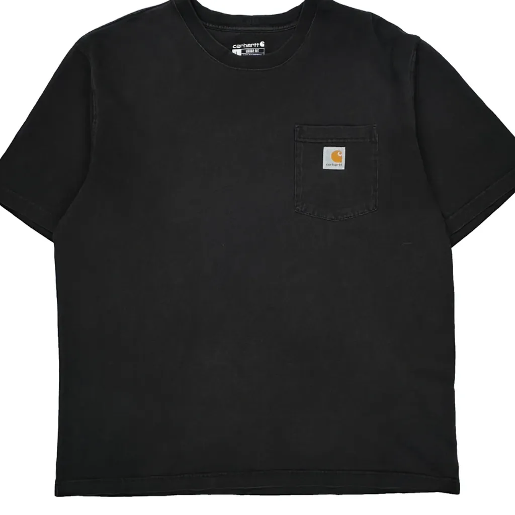 Carhartt T-Shirt - Large Black Cotton - Image 4