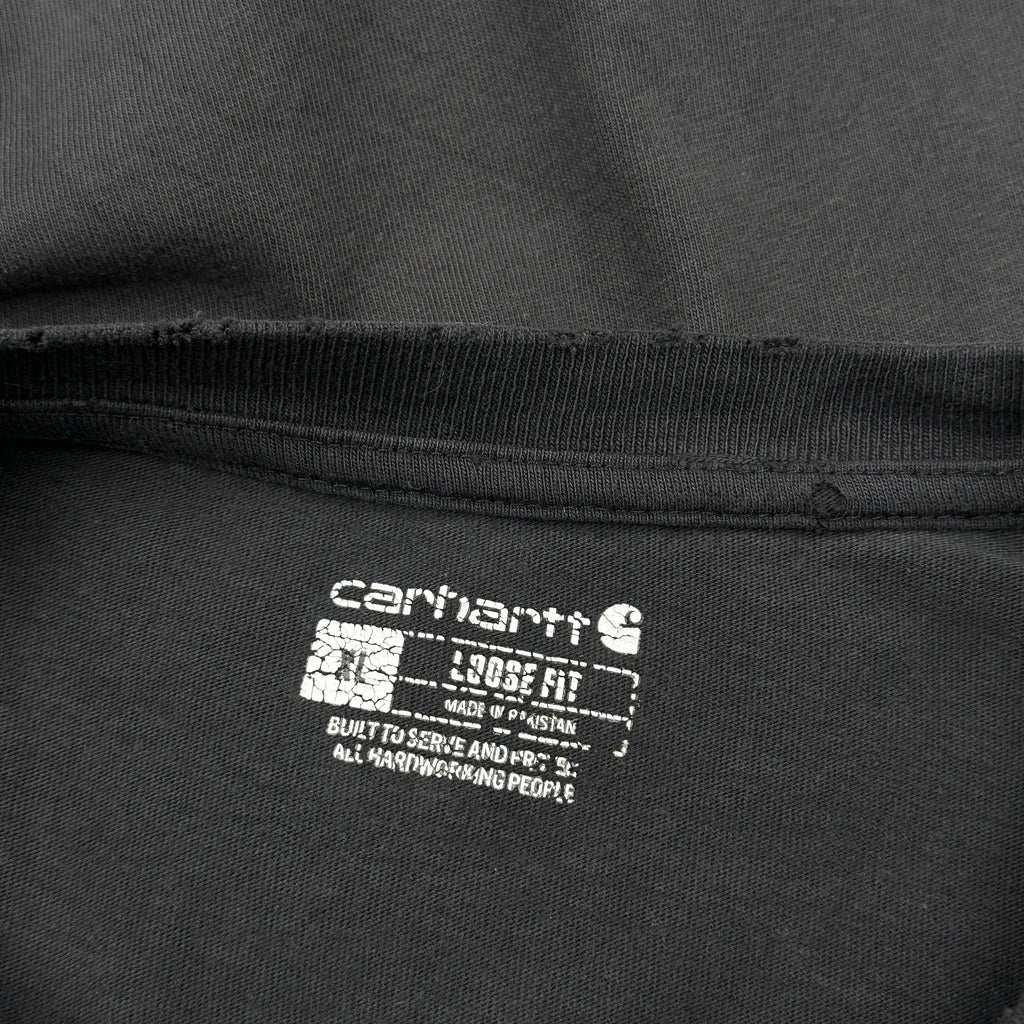 Carhartt T-Shirt - Large Black Cotton - Image 3