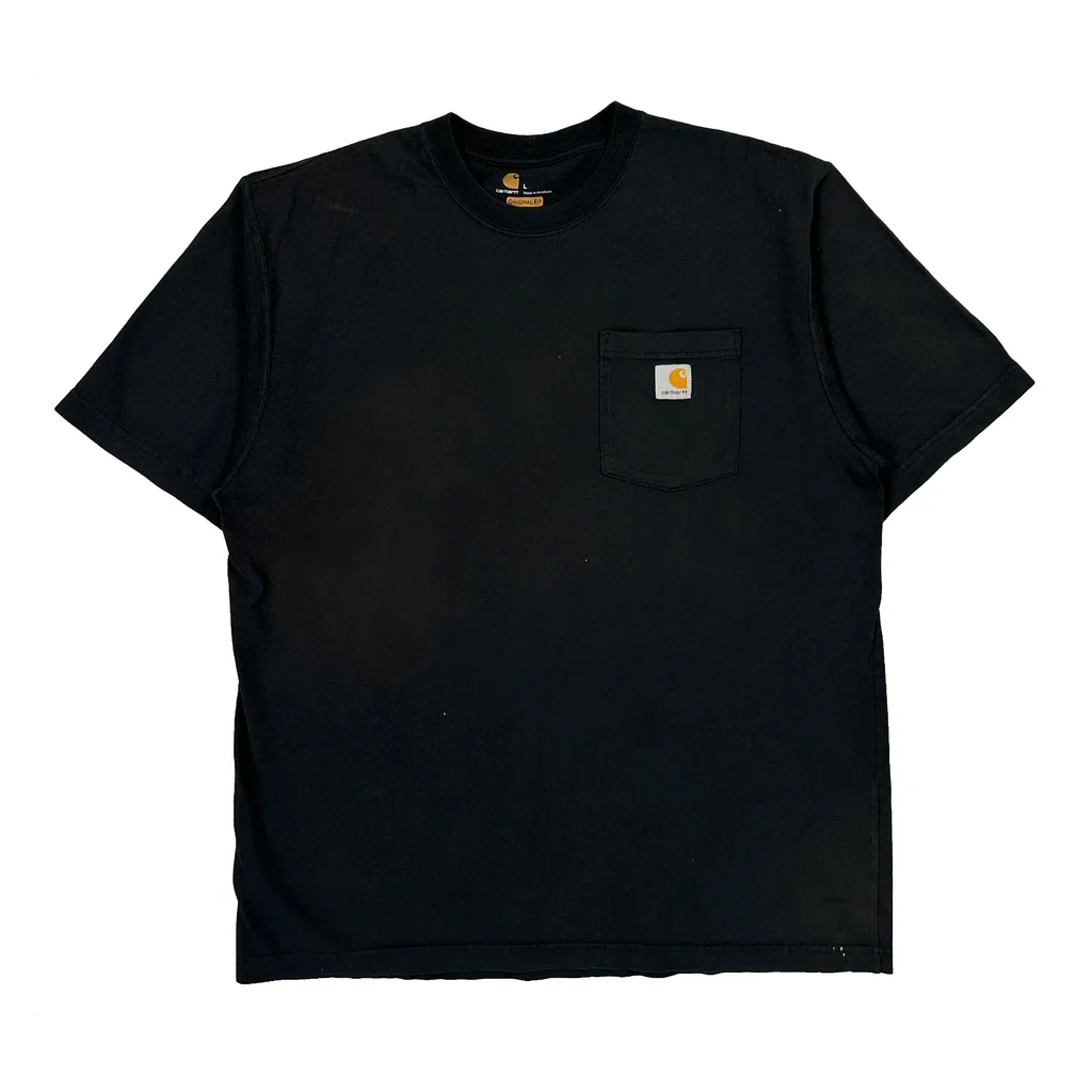 Carhartt T-Shirt - Large Black Cotton