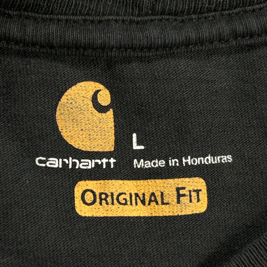 Carhartt T-Shirt - Large Black Cotton - Image 3