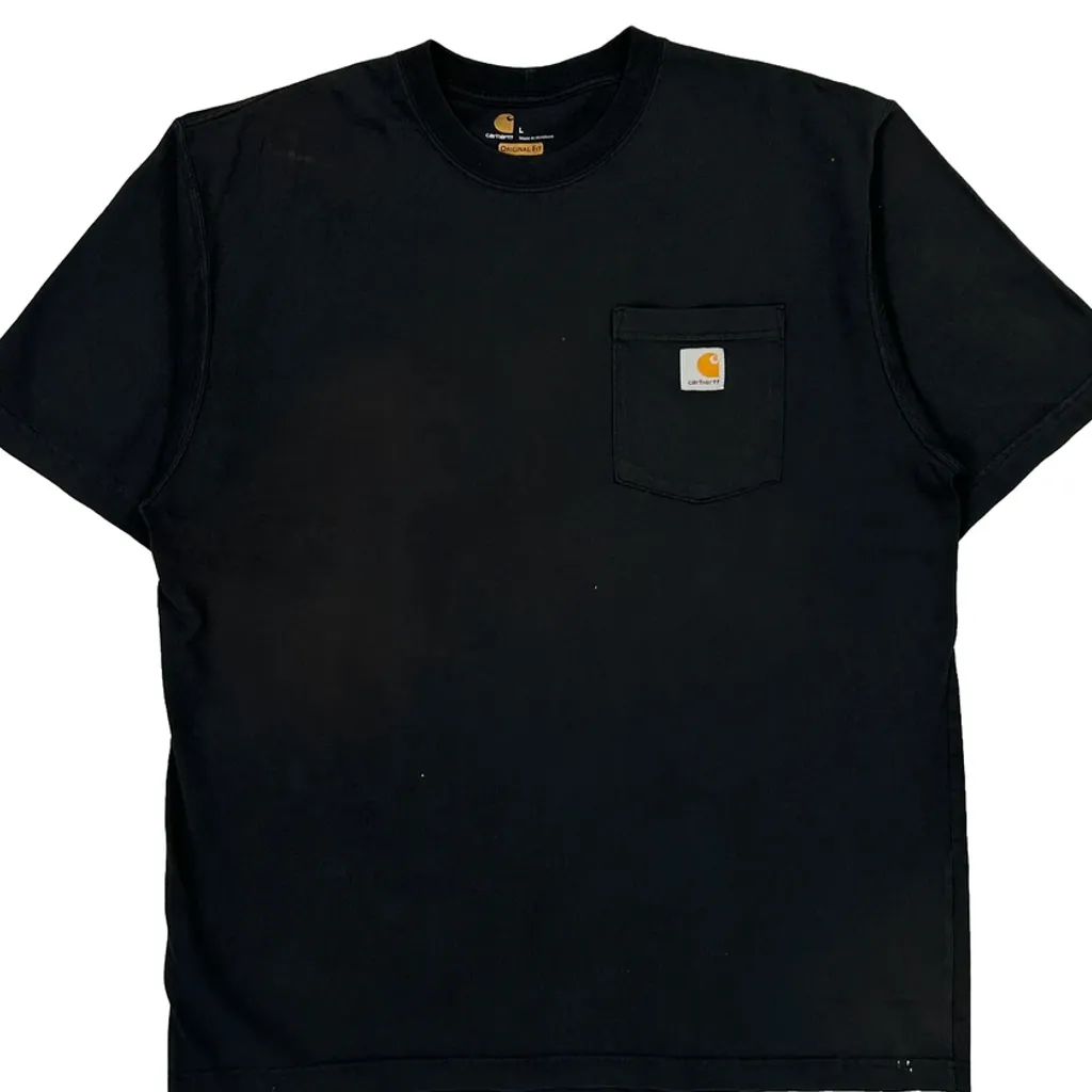 Carhartt T-Shirt - Large Black Cotton - Image 5