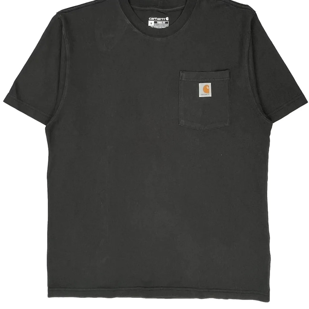 Carhartt T-Shirt - Medium Black Cotton - Image 5