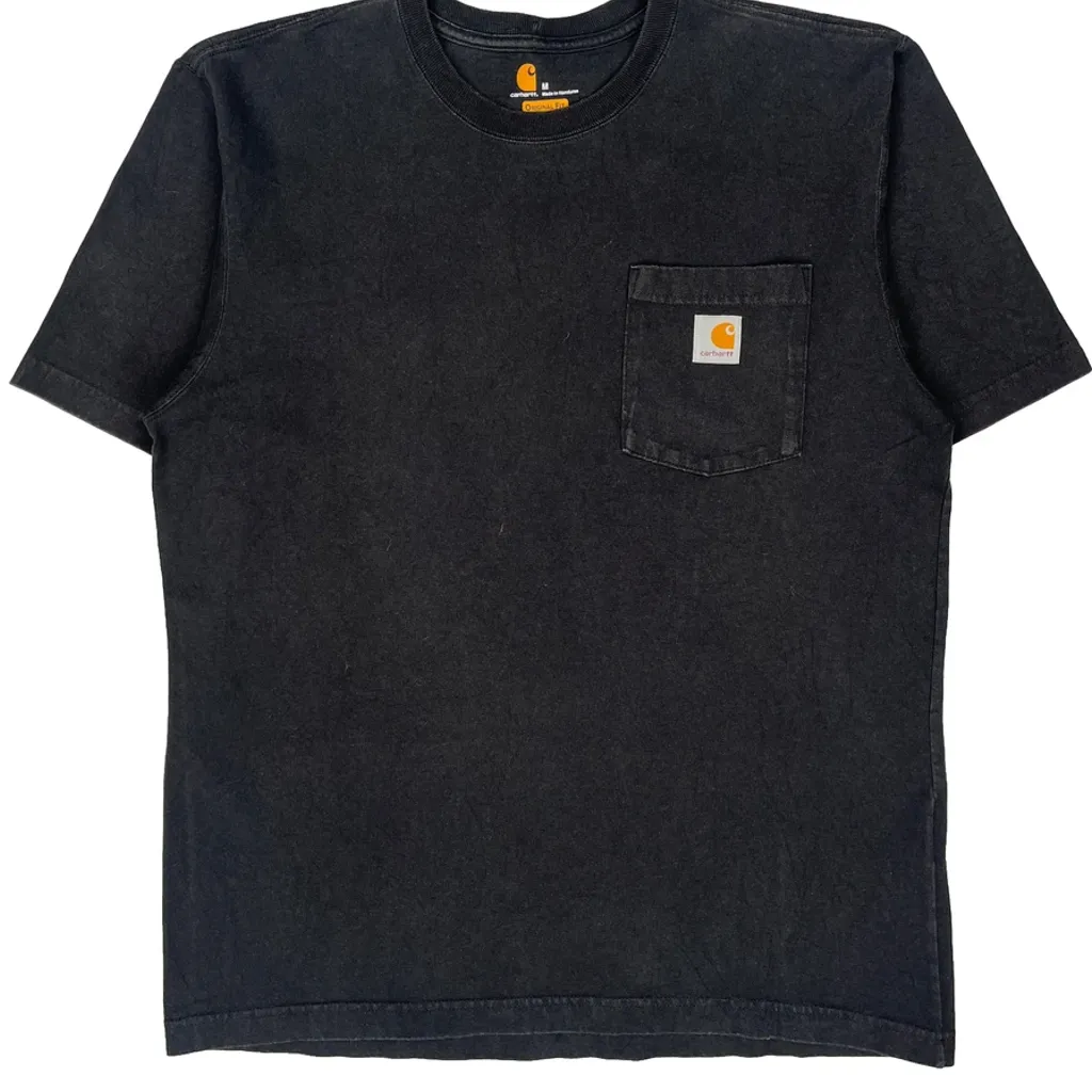 Carhartt T-Shirt - Medium Black Cotton - Image 4