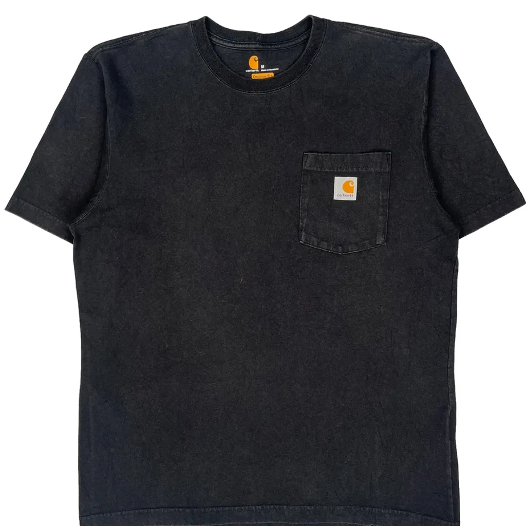Carhartt T-Shirt - Medium Black Cotton - Image 5