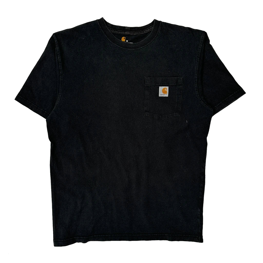 Carhartt T-Shirt - Medium Black Cotton