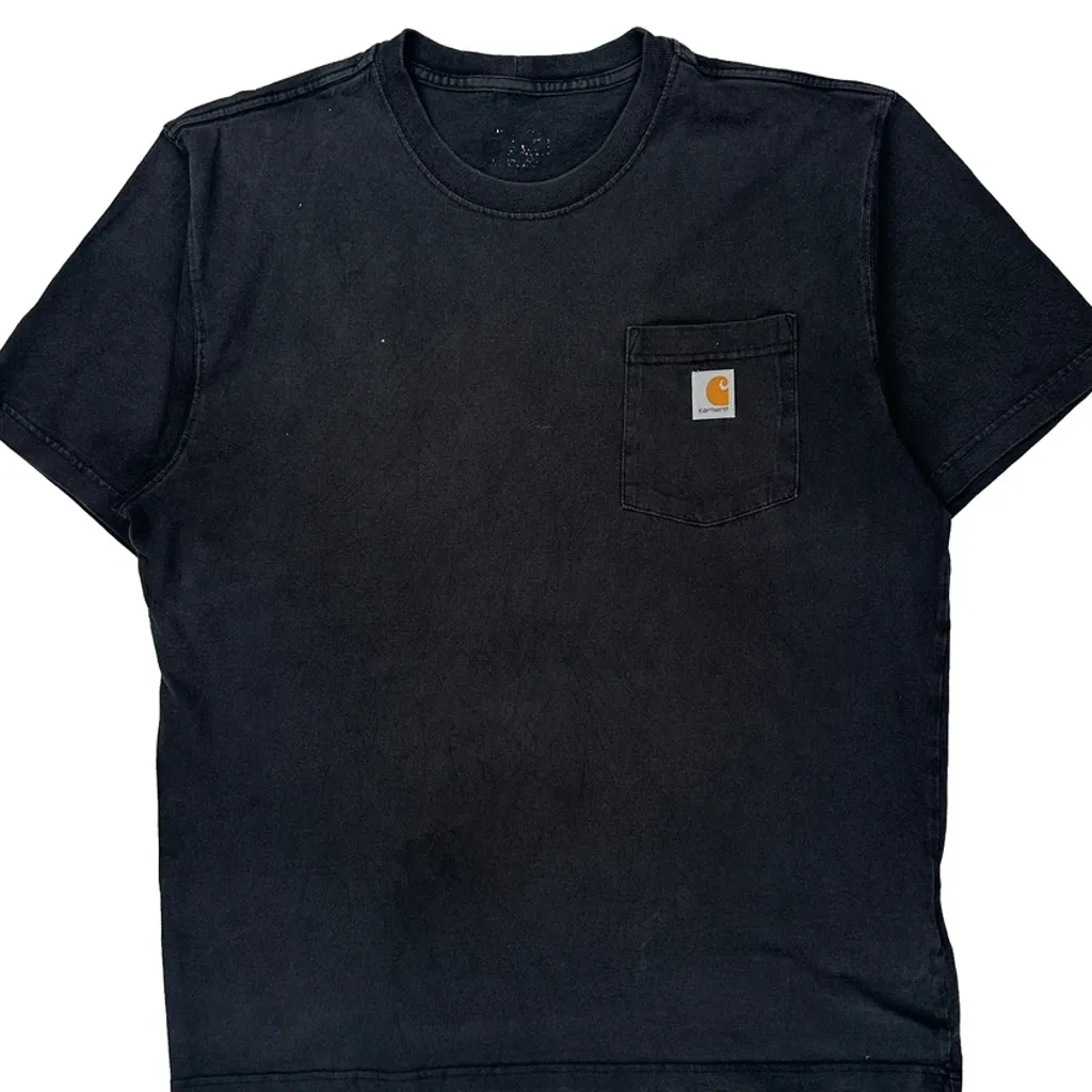 Carhartt T-Shirt - Medium Black Cotton - Image 5