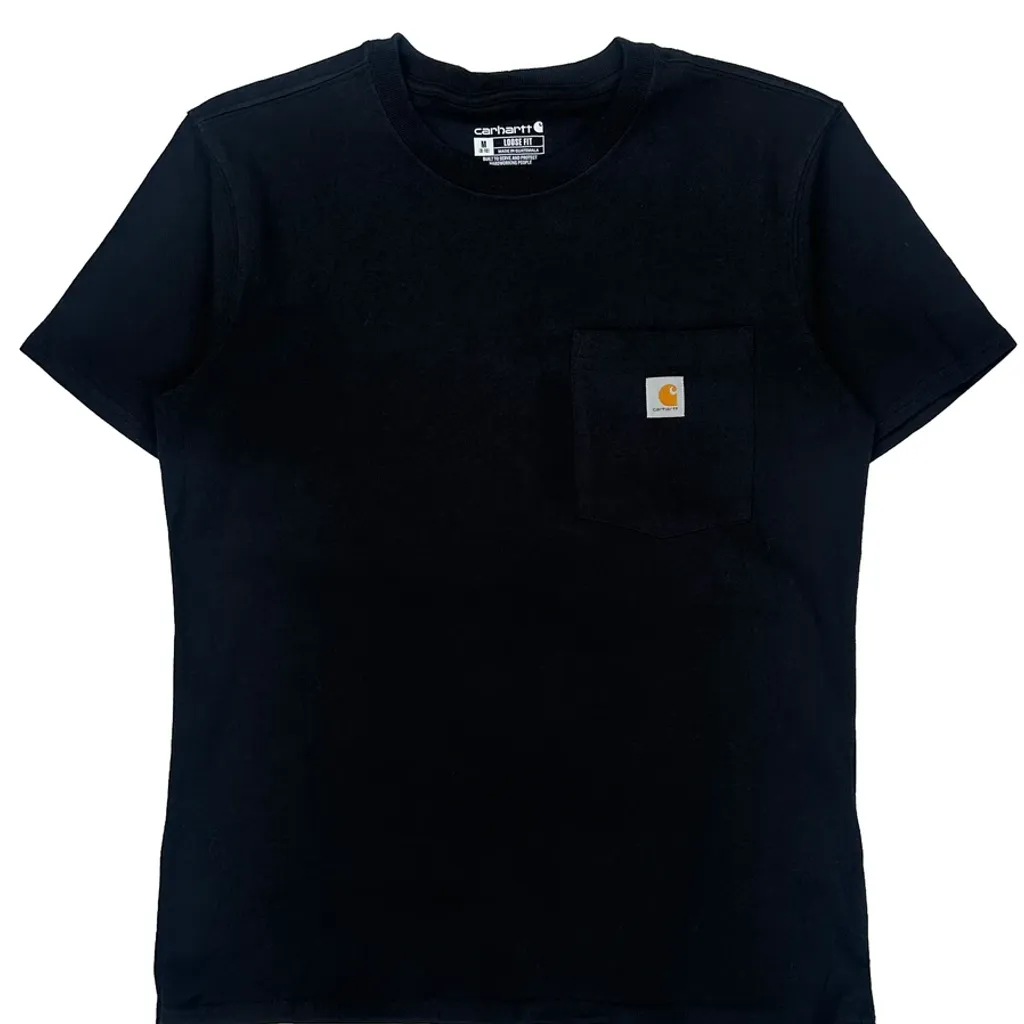 Carhartt T-Shirt - Medium Black Cotton - Image 4