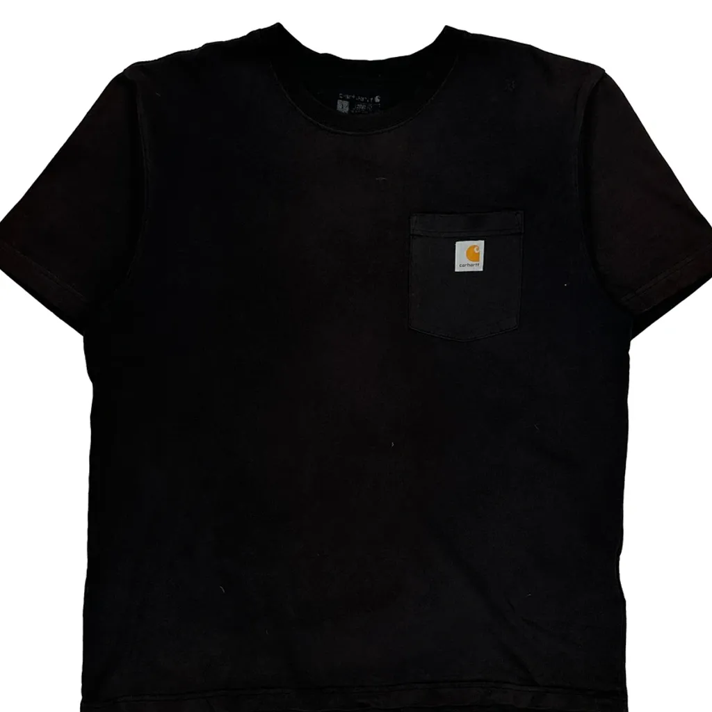 Carhartt T-Shirt - Medium Black Cotton - Image 4