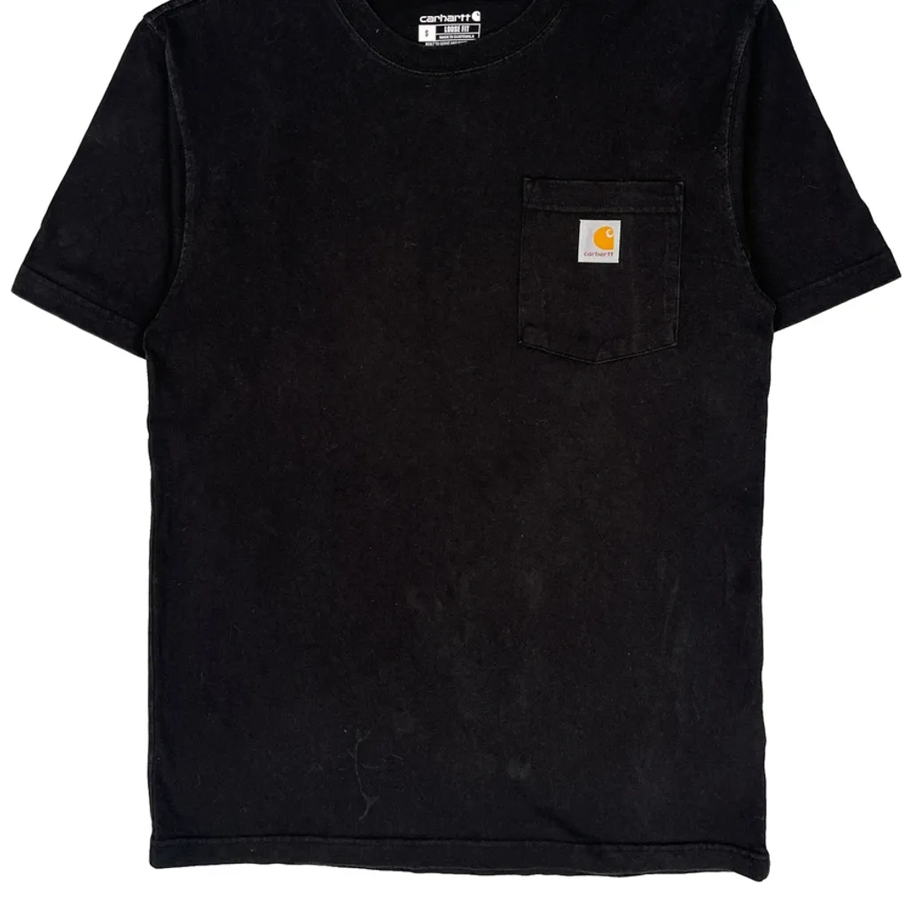 Carhartt T-Shirt - Small Black Cotton - Image 5