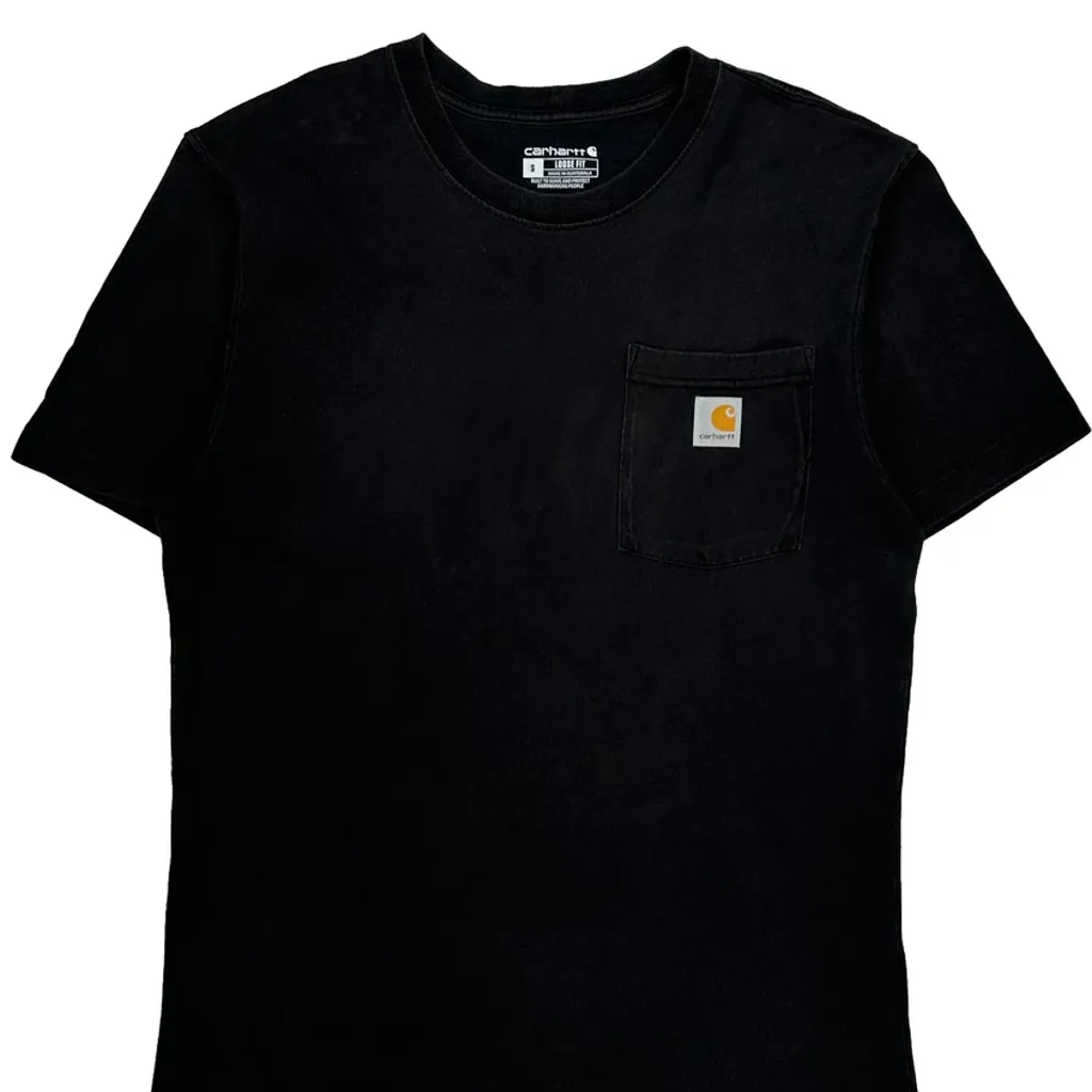 Carhartt T-Shirt - Small Black Cotton - Image 4