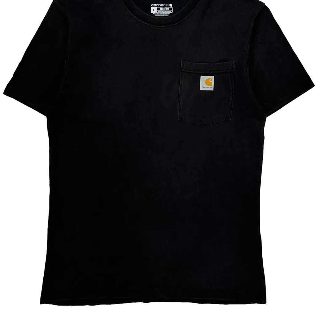 Carhartt T-Shirt - Small Black Cotton - Image 5