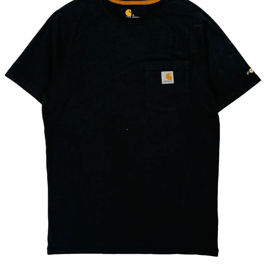 Carhartt T-Shirt - Small Black Cotton - Image 4
