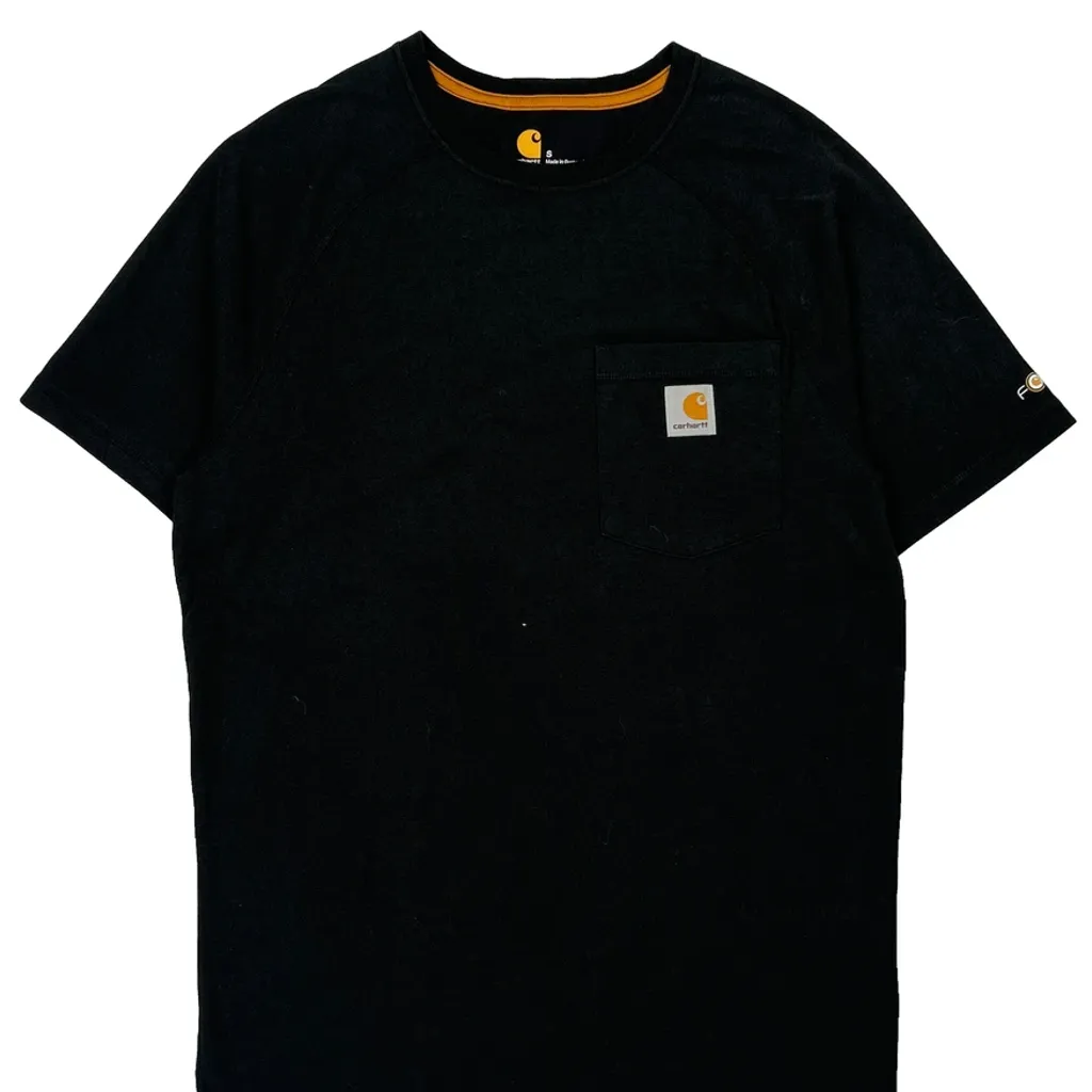 Carhartt T-Shirt - Small Black Cotton - Image 5