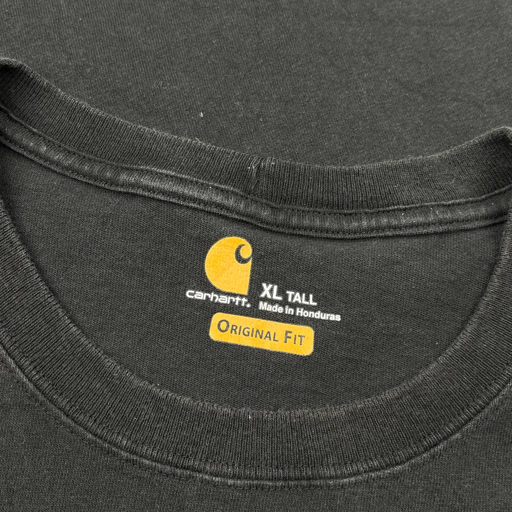 Carhartt Tall T-Shirt - XL Black Cotton - Image 3