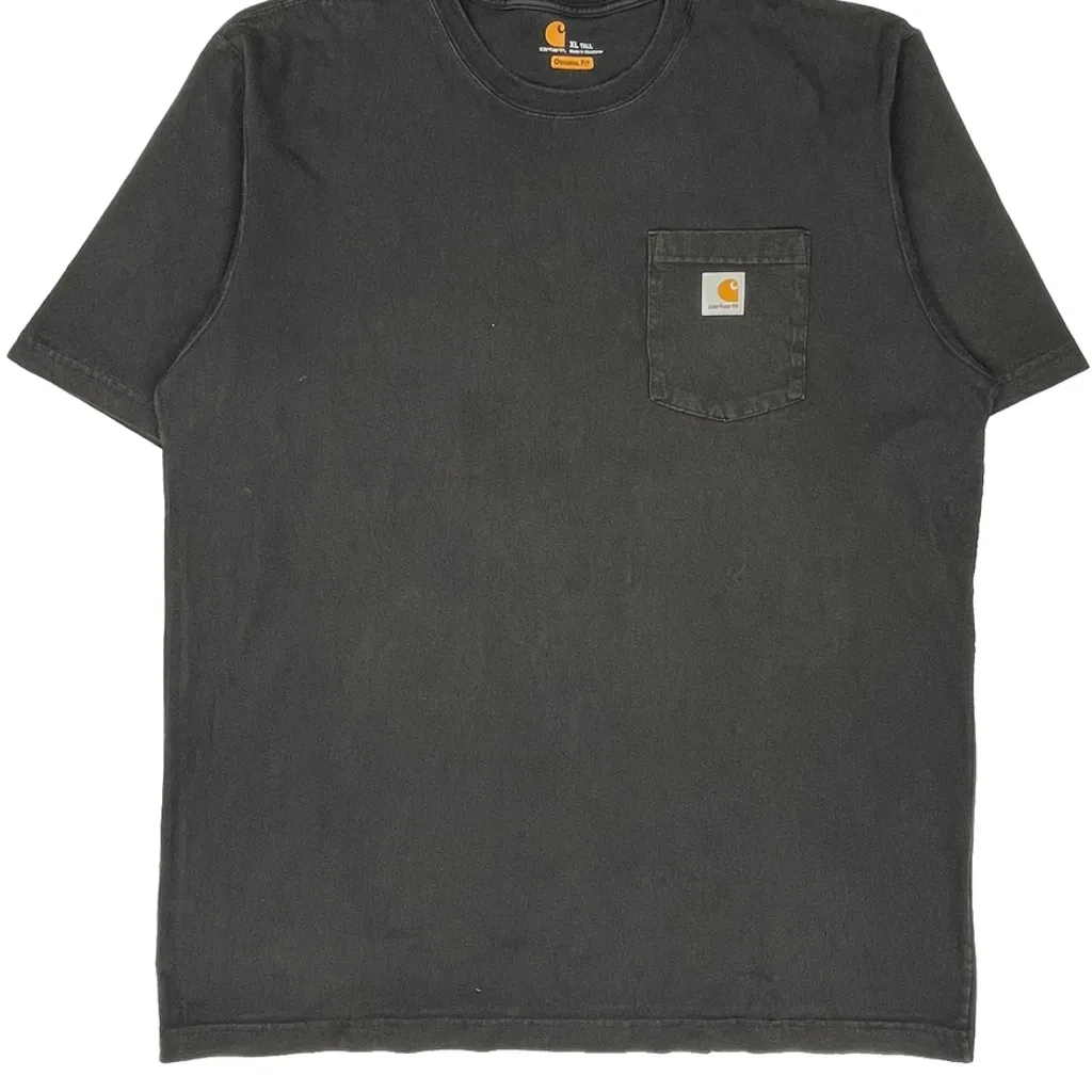 Carhartt Tall T-Shirt - XL Black Cotton - Image 5