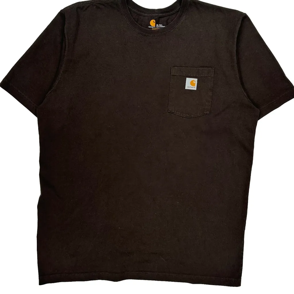 Carhartt Tall T-Shirt - XL Black Cotton - Image 4