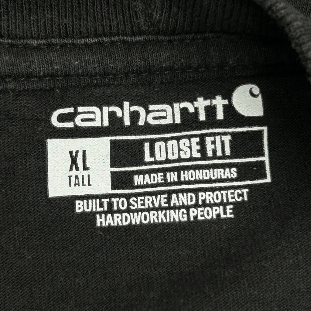 Carhartt Tall T-Shirt - XL Black Cotton - Image 3