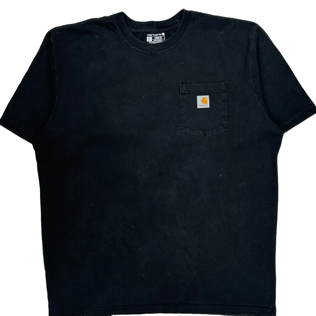 Carhartt Tall T-Shirt - XL Black Cotton - Image 4