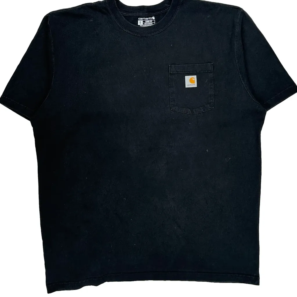 Carhartt Tall T-Shirt - XL Black Cotton - Image 5