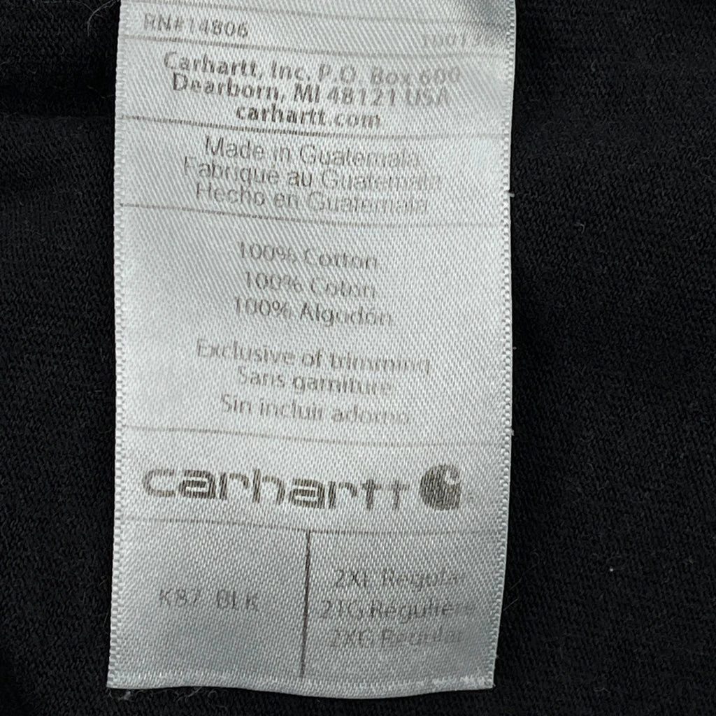 Carhartt T-Shirt - 2XL Black Cotton - Image 4