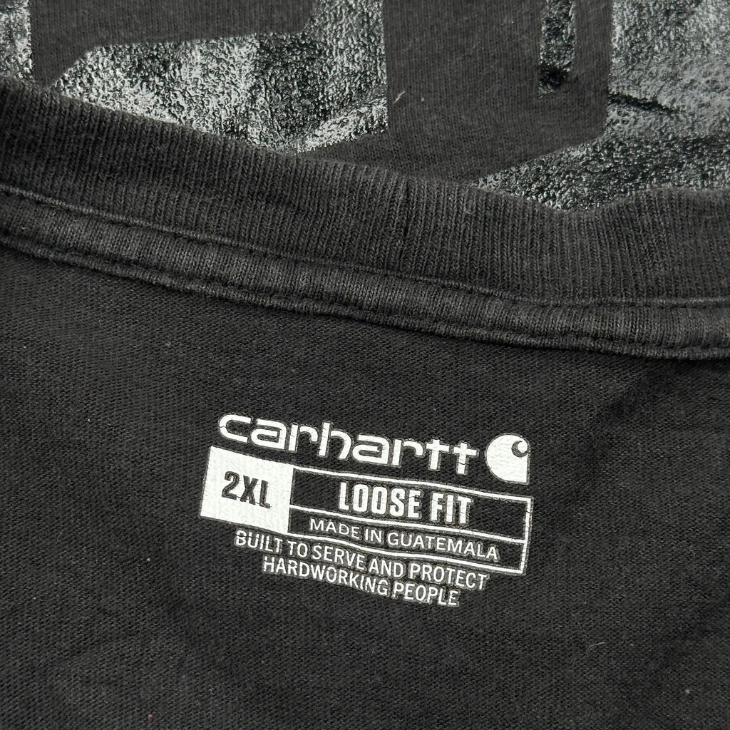 Carhartt Graphic T-Shirt - 2XL Black Cotton - Image 3