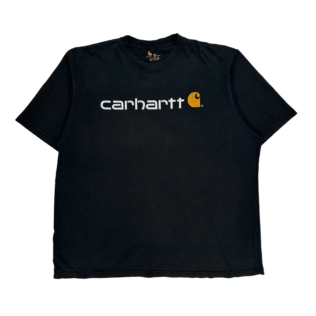 Carhartt Spellout T-Shirt - 2XL Black Cotton