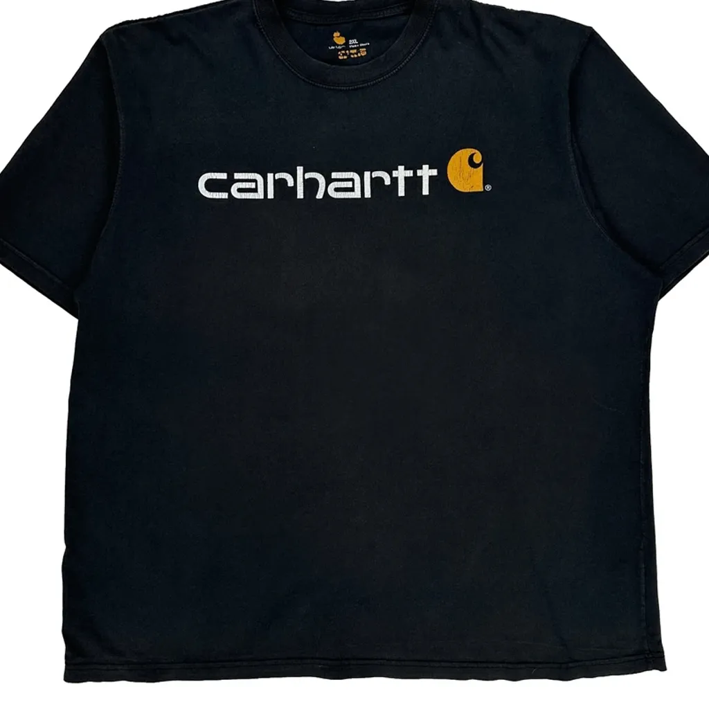 Carhartt Spellout T-Shirt - 2XL Black Cotton - Image 5