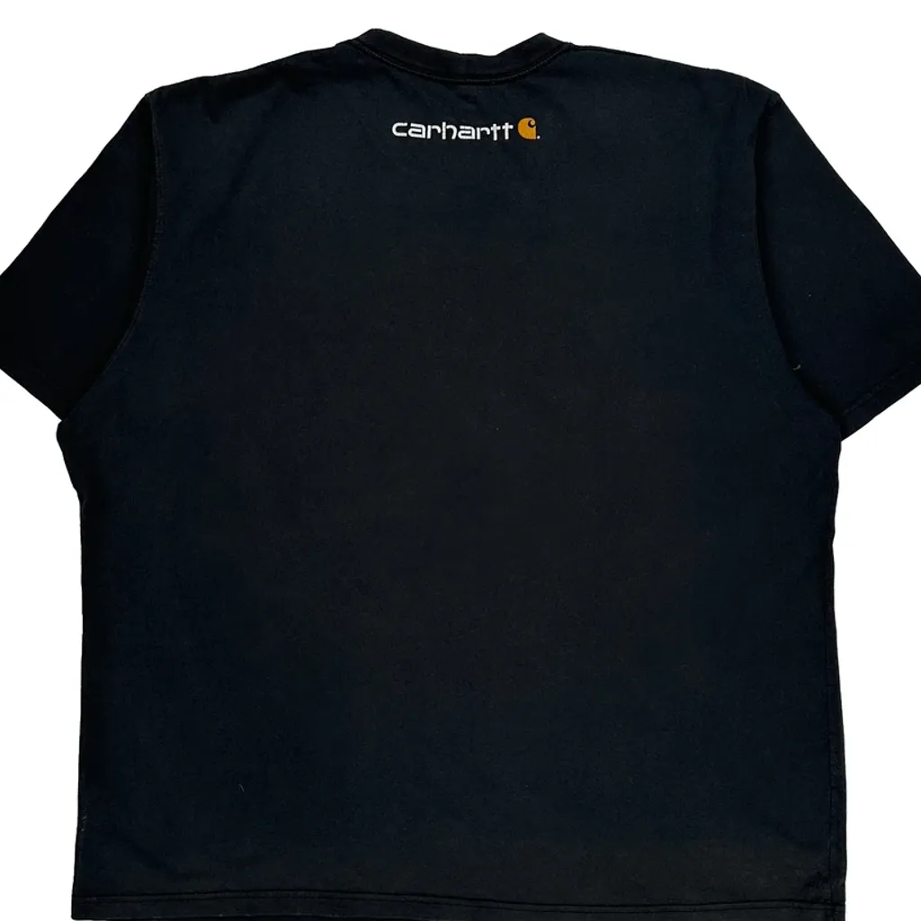 Carhartt Spellout T-Shirt - 2XL Black Cotton - Image 6
